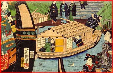 浮世絵に見る江戸時代の屋形船